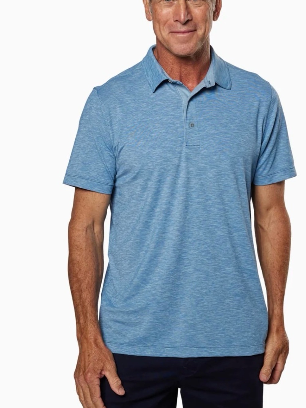 Toes on the nose Men’s Lido Performance Polo Shirt Lido Ocean UPF 50+ Casual - Picture 2 of 10